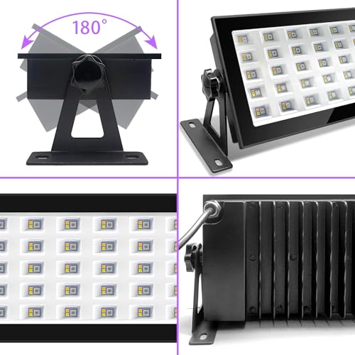 120W 変色高天井灯 屋外ガーデン用 1600万色調整 タイマー機能付 IP66防水