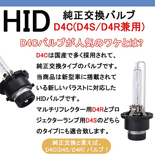 KYOUDEN HIDバルブ D4C/D4S/D4R対応 純正交換用 35W/55W 2本セット 4300K