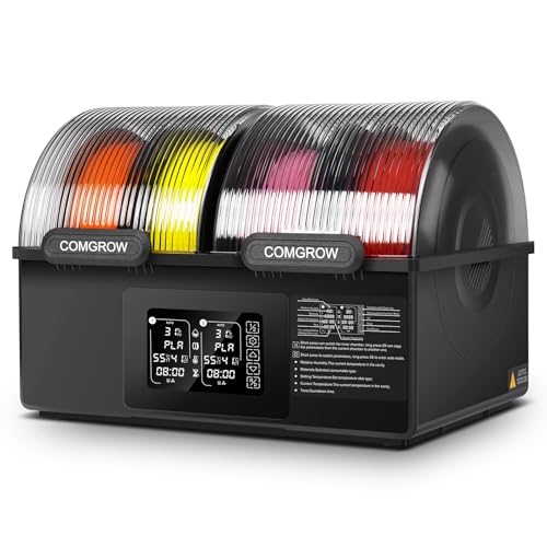 Comgrow SH03 フィラメント乾燥機 4スプール対応 独立加熱 最大85℃ 3Dプリンター用
