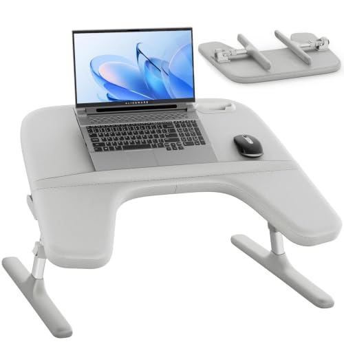 KB1-G-1-JP 折りたたみPCデスク 高さ・角度調整可能 アルミ合金フレーム MDF天板 エルゴノミクス設計 ベッド・ソファ・オフィス対応