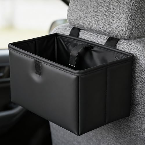 車用折りたたみゴミ箱 乾湿両用 吊り下げ収納 ブラック