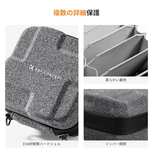 K&F Concept 円形フィルター収納ケース 対応 10枚収納 防水防塵 カメラアクセサリー