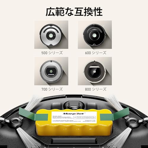 4500mAh 14.4V 対応 ルンバ互換バッテリー Ni-MH 500/600/700/800シリーズ用 長寿命 掃除機用交換電池