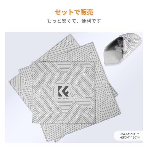 K&F Concept 自己粘着カメラクリーニングクロス 傷防止 折りたたみ式