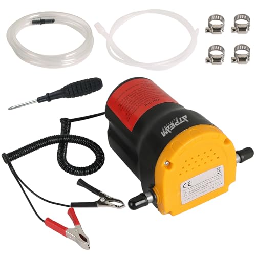 ATPEAM 電動オイルポンプ 12V 60W 上抜き式 吸引器 自動車・バイク用 交換ツール ピンク