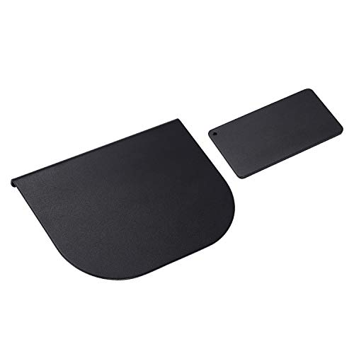 ZepSon モニターアーム用補強プレート 黒 デスク面保護・滑り止め機能付き