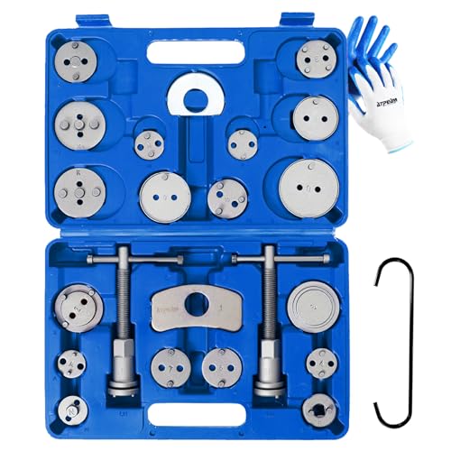 ATPEAM 24点セット 重型キャリパー圧縮ツール ブレーキパッド交換用コンプレッサーキット
