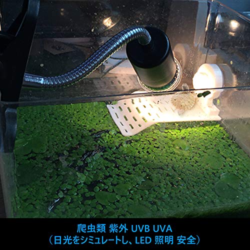 CHAUYI 爬虫類・両生類用バスキングライト 25W+50W UVA+UVB 2灯セット アナログ太陽光