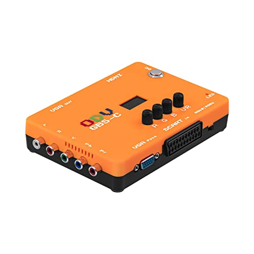 Mcbazel ODV-GBS-C レトロゲーム用ビデオアダプター GBSコントロール対応 RGBS/YPbPr/RGBHV/Scart入力からVGA/HDMI出力変換 PS1/PS2/PS3/N64/ゲームキューブ対応
