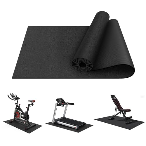 120×60cm 高密度PVC製 トレーニングマット 0.4cm厚 滑り止め・防音・防振 床保護 機器専用 軽量 切断可能