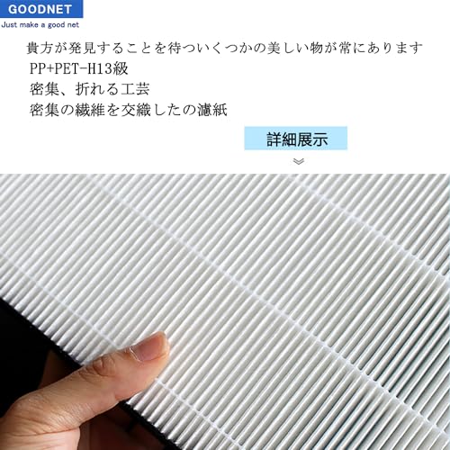 FZ-A51HF集じんフィルター＆2803370203脱臭フィルター 2枚セット 不織布・活性炭素材 空気清浄機FU-G51/FU-A51/FU-B51/FU-E51/FU-F51/FU-D51用 交換用フィルター