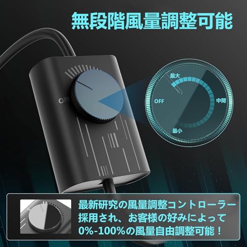 Okryain 壁付け換気扇 風量調整機能付き 100-120V対応 黒