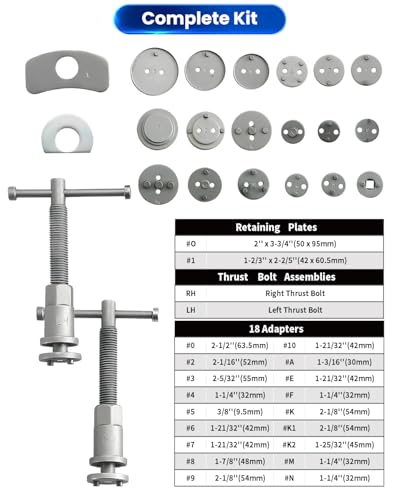ATPEAM 24点セット 重型キャリパー圧縮ツール ブレーキパッド交換用コンプレッサーキット