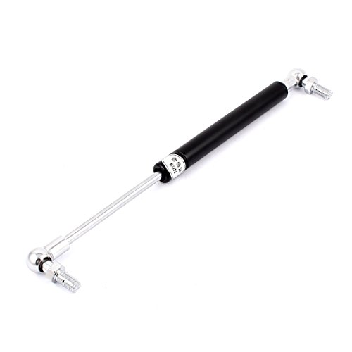 全長275mm 耐荷重80N(8kg) ガススプリング 1本 炭素鋼製 ブラック/シルバー 家具・車用 リフトサポート 補修用