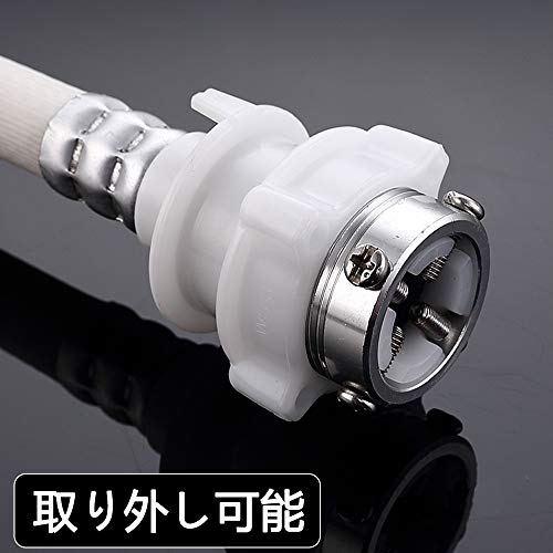 BESTU 洗濯機給水ホース 抜け止め・水漏れ防止 クランプ付