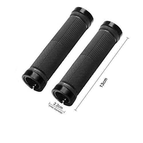 Dilif 自転車用ハンドルグリップ 滑り止め 内 六角レンチ付き 左右セット MTB・クロスバイク対応 黒