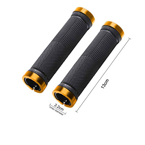 Dilif 自転車用グリップ 滑り止め加工 六角レンチ付属 左右セット MTB・クロスバイク対応