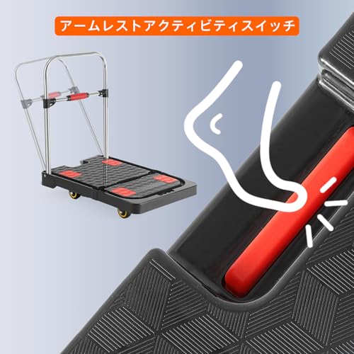 BN Binniu 3段ハンドル 静音キャスター 200kg耐荷重 折りたたみ台車 BN-13B-L 430ステンレス・PP・冷間圧延鋼板製 3モード変形 コンパクト収納