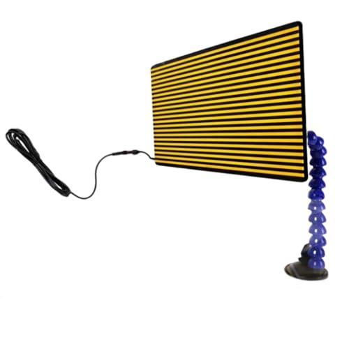WHDZ デントリペアチェック板 PVC製 車体凹み検査ツール LEDライト付き USB充電式 板金補修 DIY用