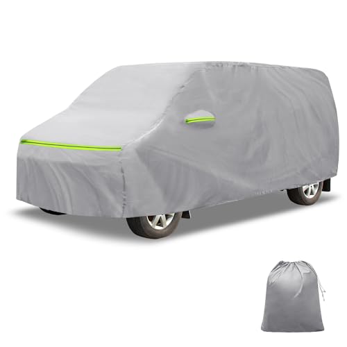 X AUTOHAUX トヨタ ノア 専用 車体カバー 5層構造 防水 UVカット 裏起毛 耐風 運転席ジッパー付き 収納袋付 1枚 シルバー
