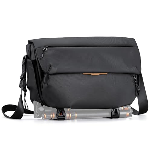 K&F CONCEPT 一眼レフカメラ用ショルダーバッグ 大 仕切り調節可能 撥水加工 旅行・アウトドア対応