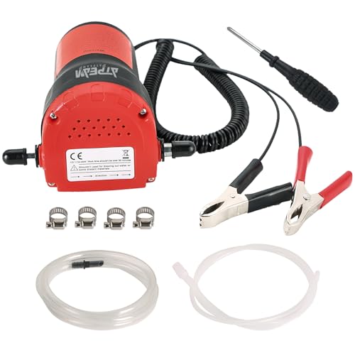 ATPEAM 電動オイルポンプ 12V 60W 上抜き式 吸引器 自動車・バイク用 交換ツール ピンク